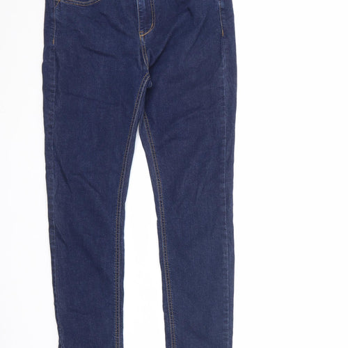 Bamboo Womens Blue Cotton Skinny Jeans Size 30 in L27.5 in Regular Zip