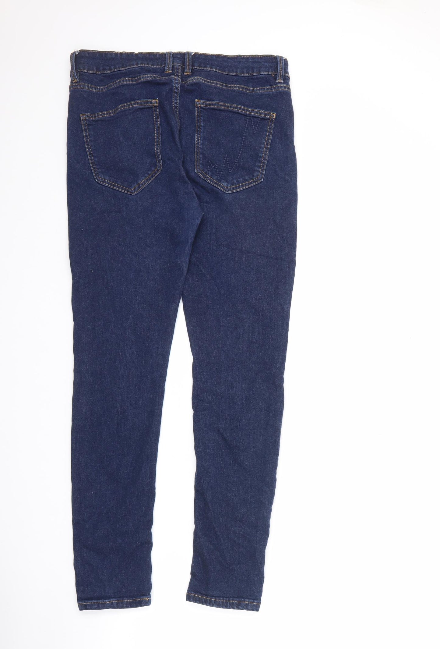 Bamboo Womens Blue Cotton Skinny Jeans Size 30 in L27.5 in Regular Zip