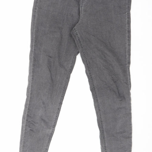 Marks and Spencer Womens Grey Cotton Jegging Jeans Size 10 L26.5 in Regular
