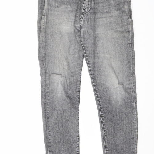 Signature by Levi Strauss & Co. Mens Grey Cotton Straight Jeans Size 29 in L28 in Regular Zip