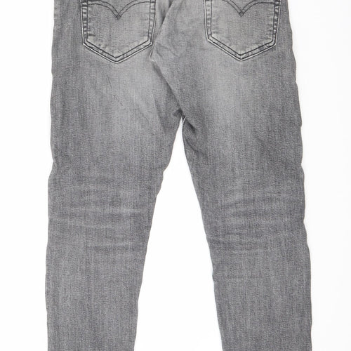 Signature by Levi Strauss & Co. Mens Grey Cotton Straight Jeans Size 29 in L28 in Regular Zip