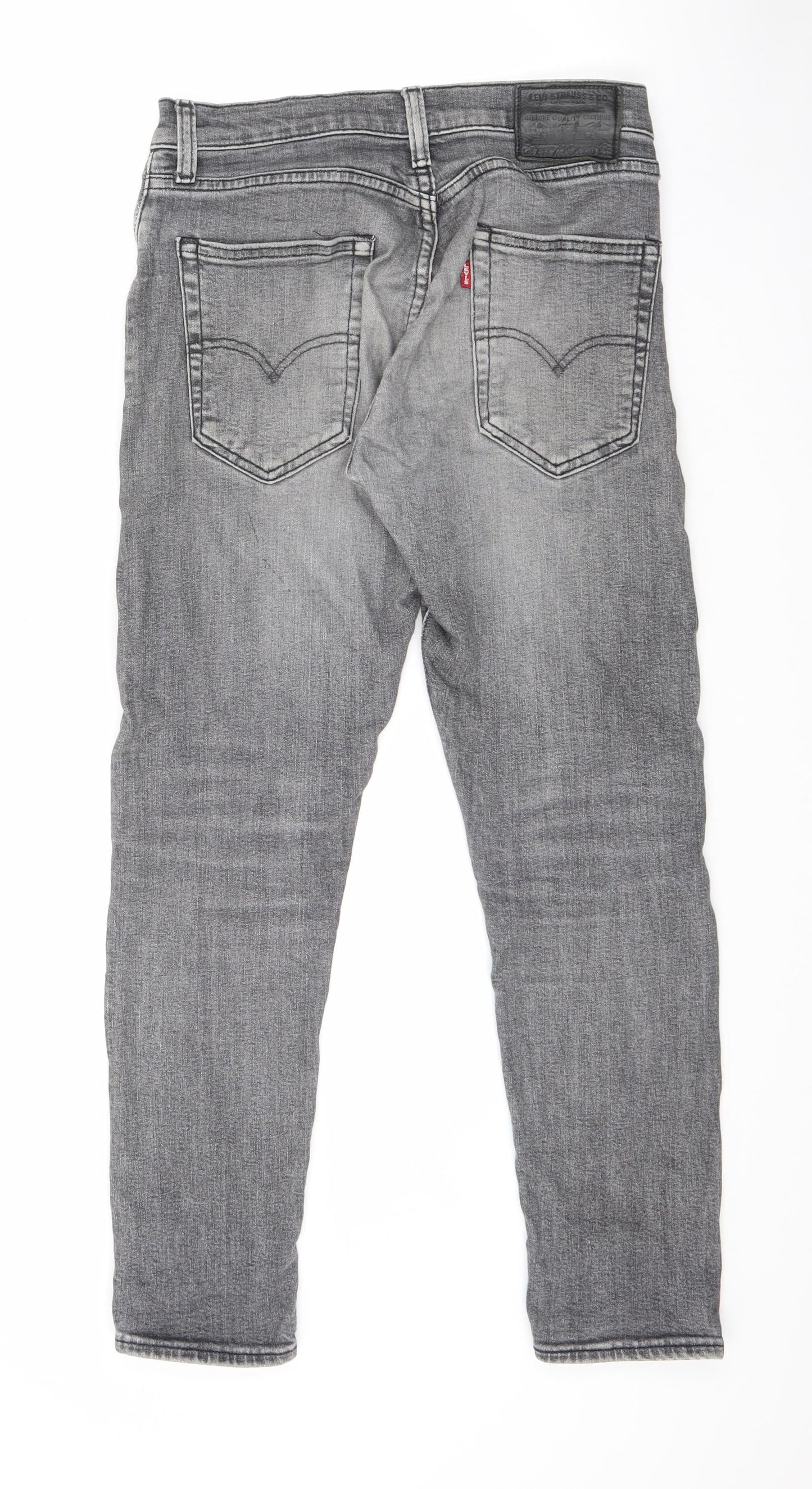 Signature by Levi Strauss & Co. Mens Grey Cotton Straight Jeans Size 29 in L28 in Regular Zip