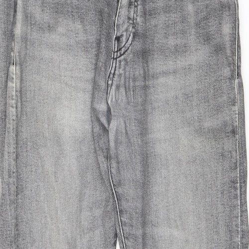 Signature by Levi Strauss & Co. Mens Grey Cotton Straight Jeans Size 29 in L28 in Regular Zip