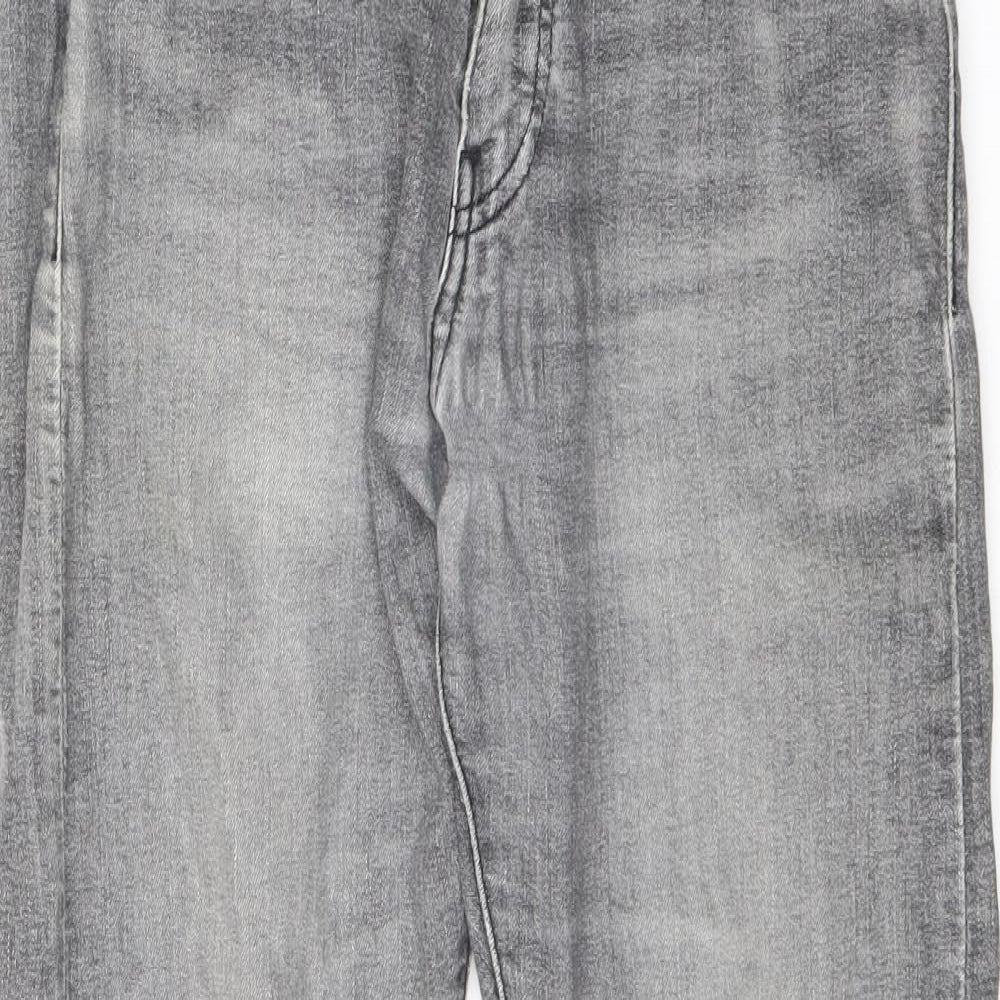 Signature by Levi Strauss & Co. Mens Grey Cotton Straight Jeans Size 29 in L28 in Regular Zip