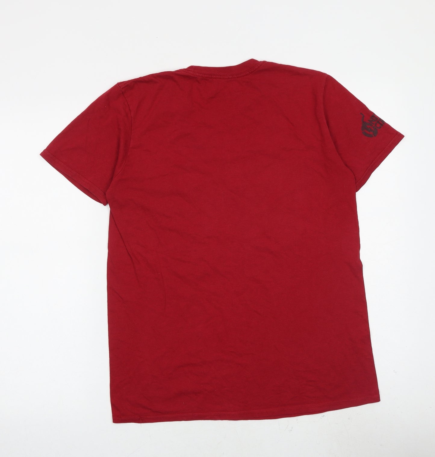 Nitro Circus Mens Red Cotton T-Shirt Size M Round Neck