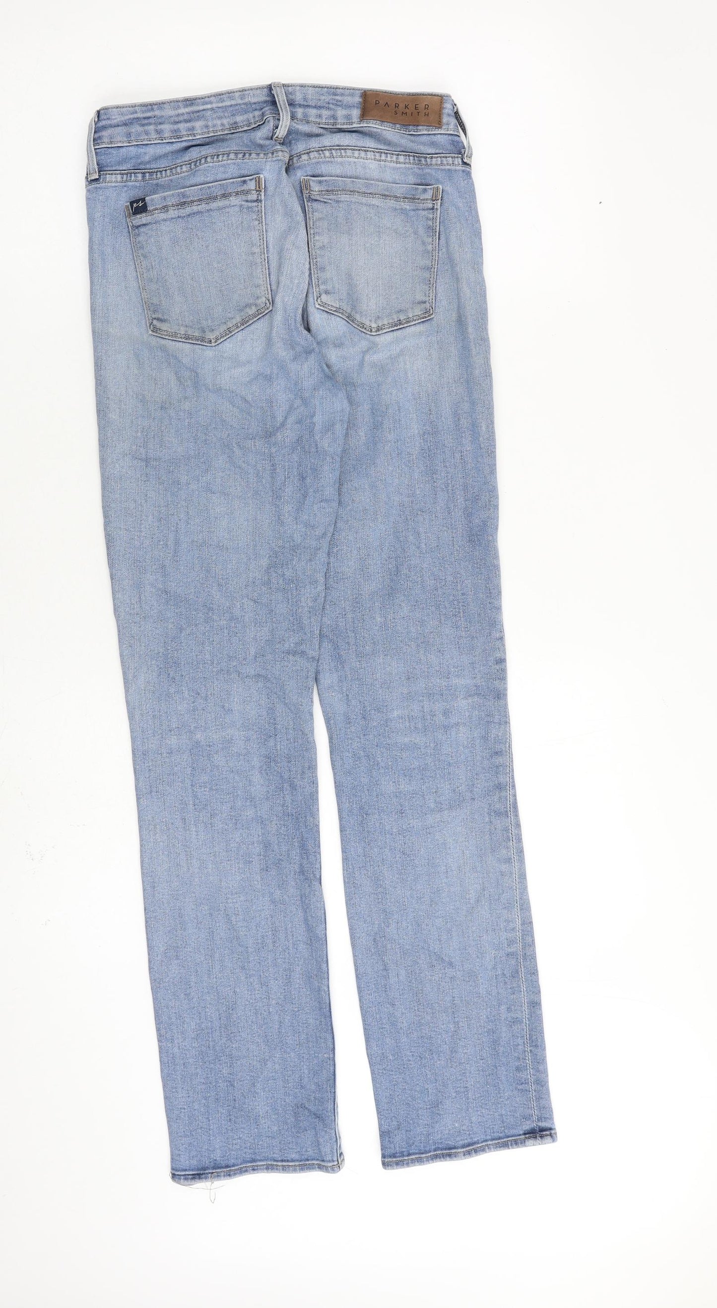 Parker Smith Womens Blue Cotton Straight Jeans Size 26 in L30 in Regular Zip