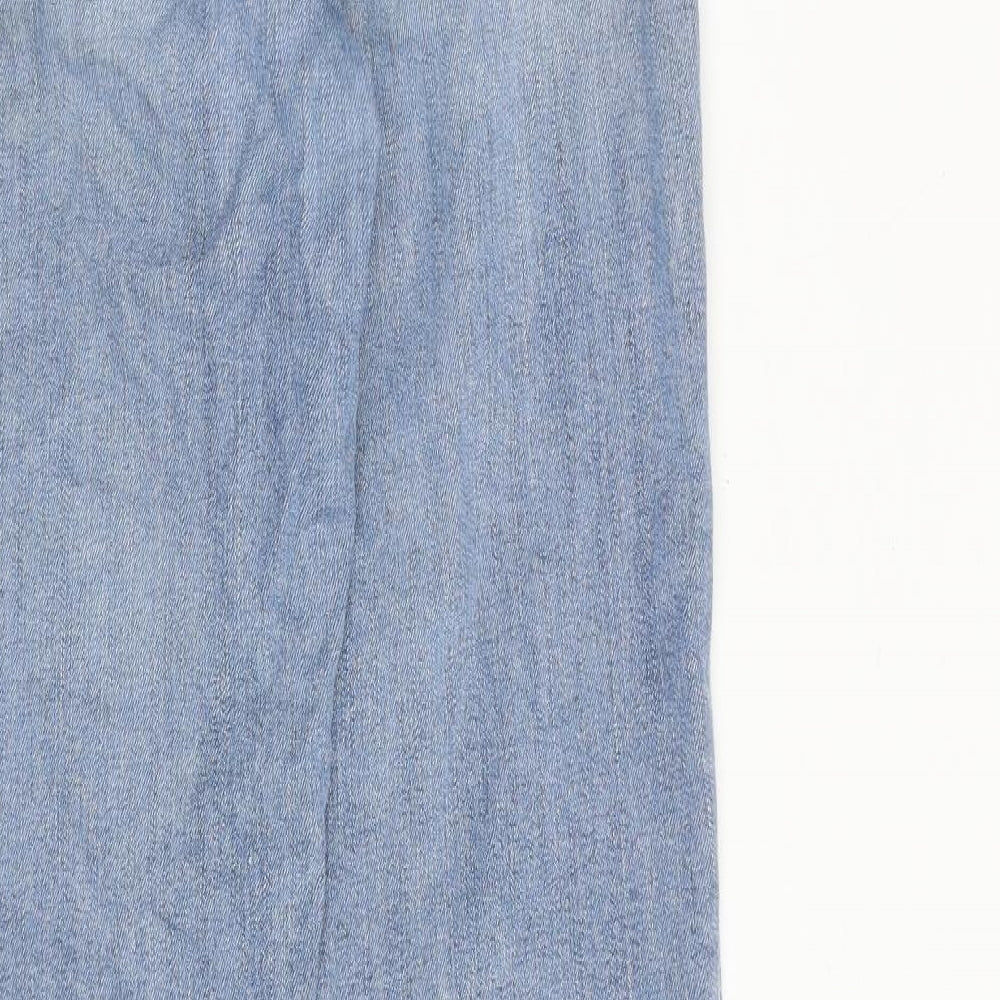 Parker Smith Womens Blue Cotton Straight Jeans Size 26 in L30 in Regular Zip