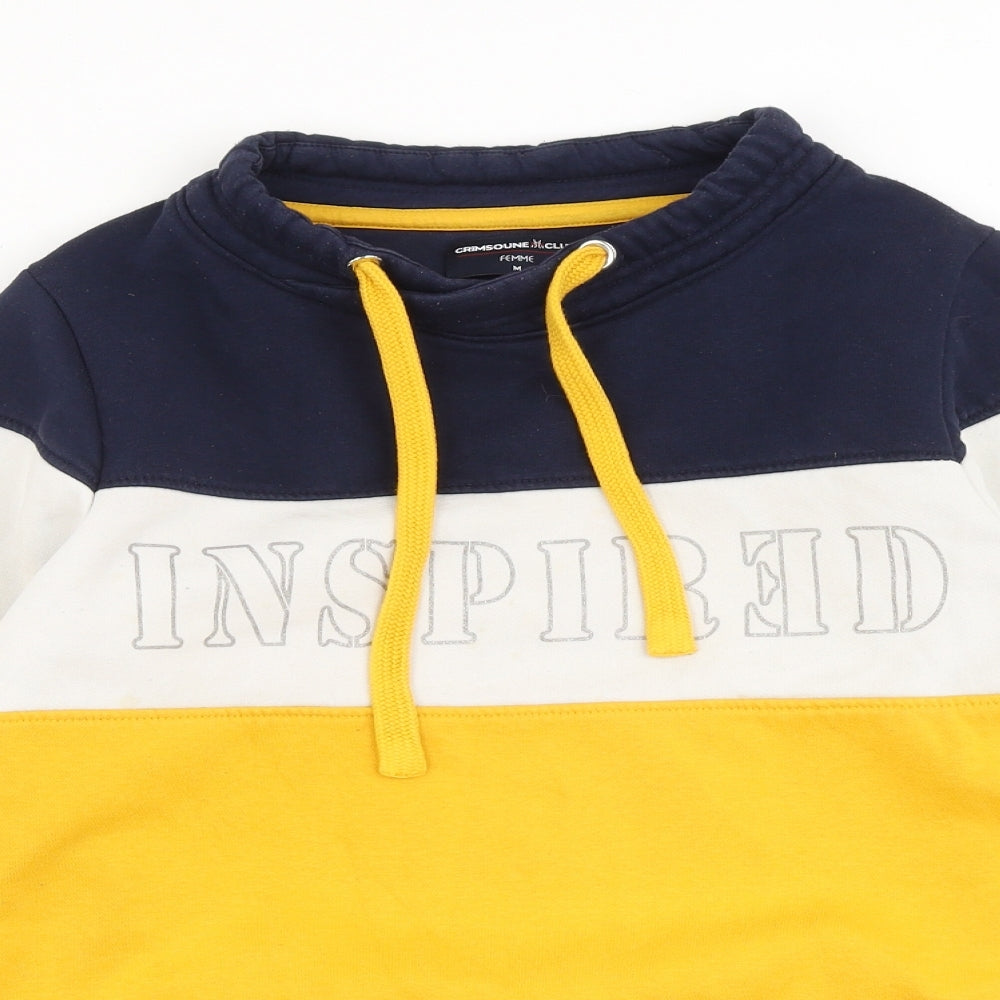 Crimsoune club Womens Multicoloured Cotton Pullover Sweatshirt Size M Pullover - Drawstring Inspired