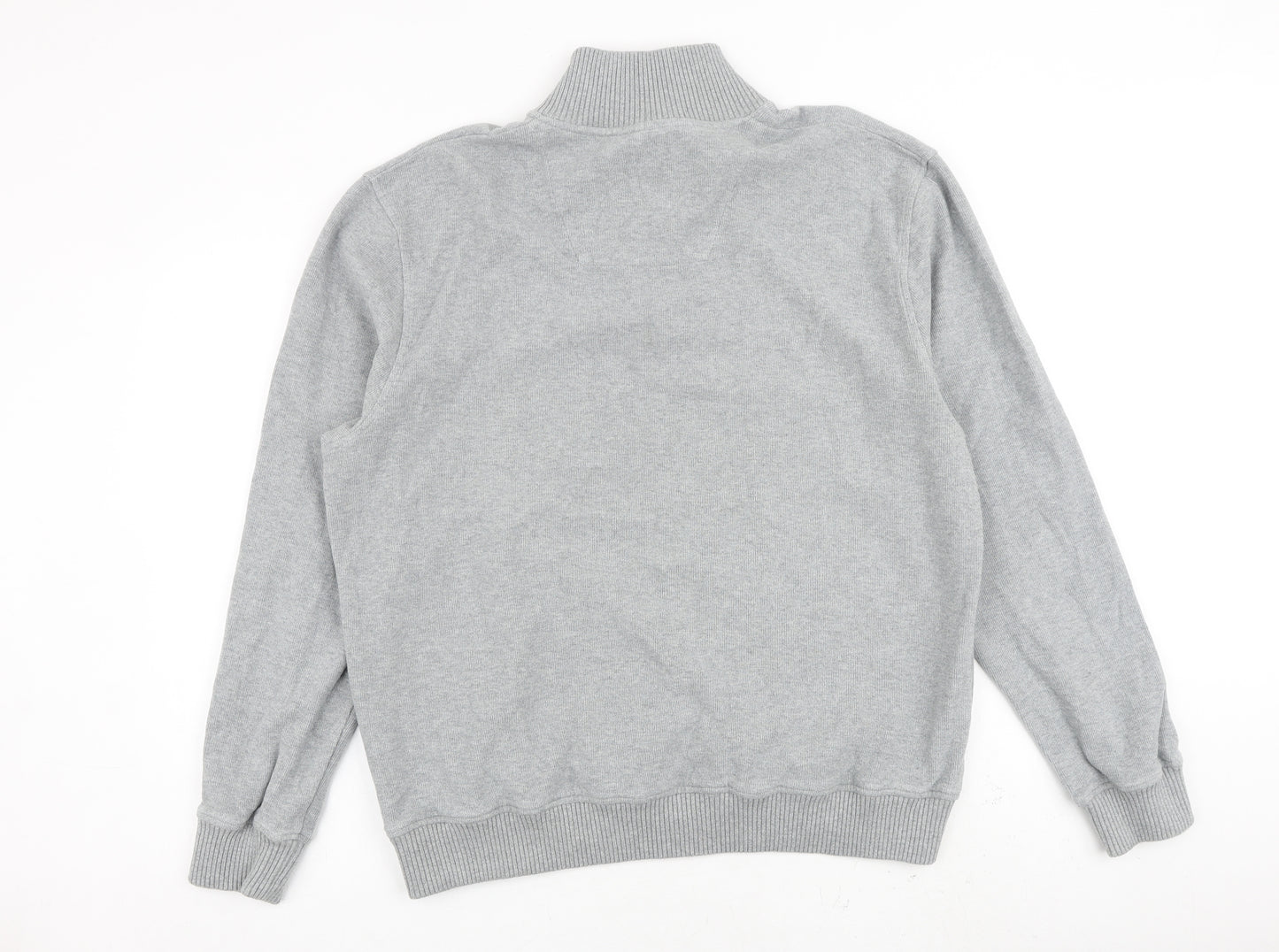 Henri Lloyd Mens Grey Cotton Henley Sweatshirt Size 2XL