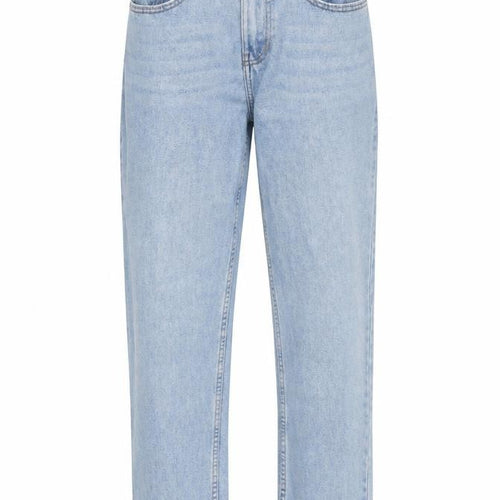 Denim & Co. Womens Blue Cotton Straight Jeans Size 8 L28 in Regular Zip