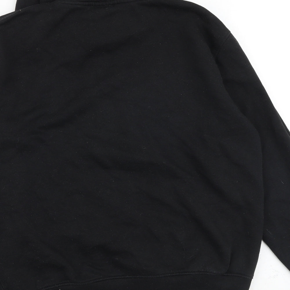 NICCE Mens Black Cotton Pullover Hoodie Size L