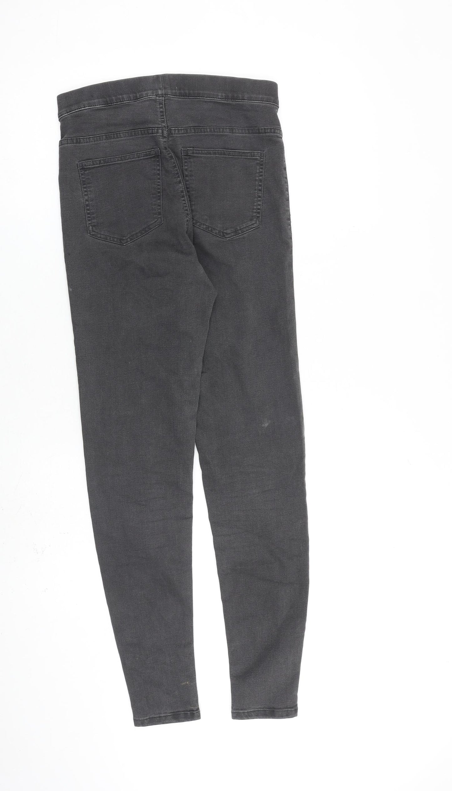 Marks and Spencer Womens Grey Cotton Jegging Jeans Size 8 L28 in Regular