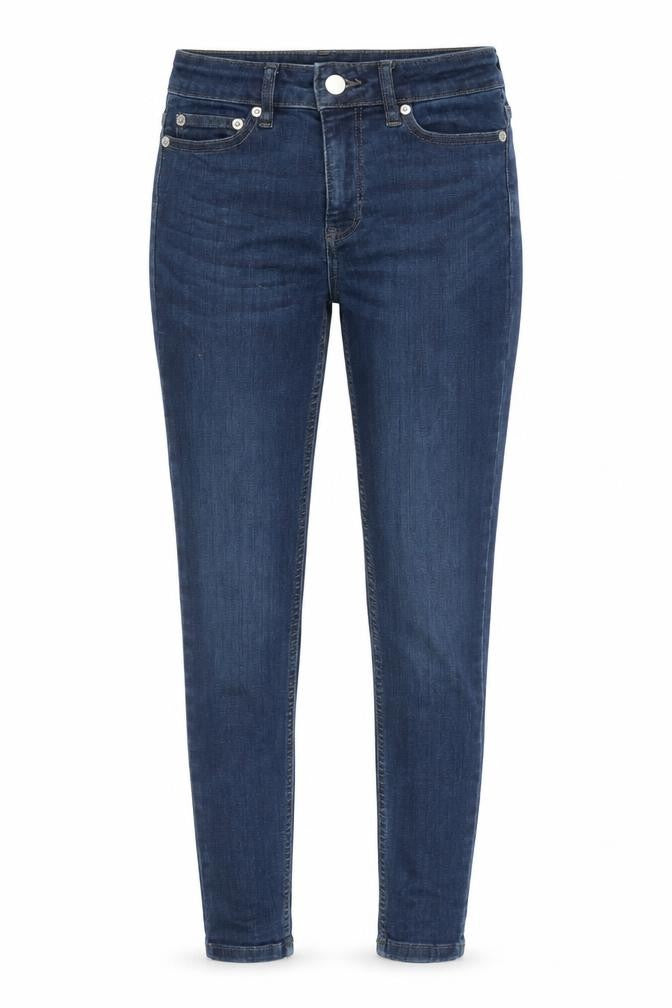 F&F Womens Blue Cotton Skinny Jeans Size 6 L24 in Slim Zip