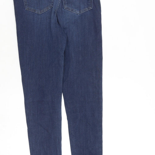 F&F Womens Blue Cotton Skinny Jeans Size 6 L24 in Slim Zip