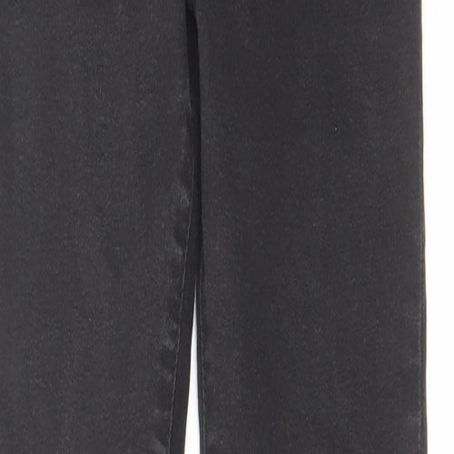 Denim & Co. Womens Grey Cotton Skinny Jeans Size 6 L29 in Regular Zip