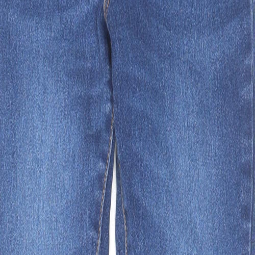 Denim & Co. Womens Blue Cotton Skinny Jeans Size 8 L27 in Regular Zip