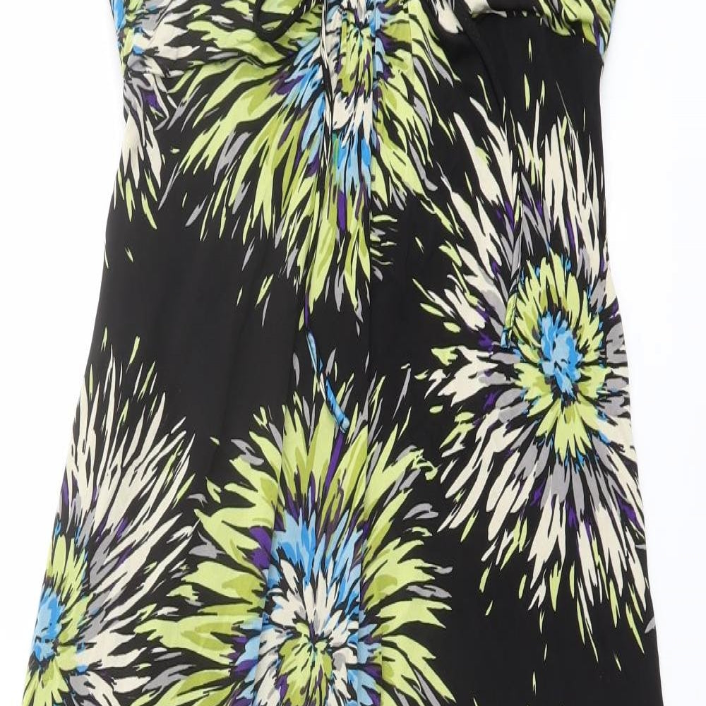 Marks and Spencer Womens Multicoloured Geometric Polyester Slip Dress Size 14 Sweetheart Pullover