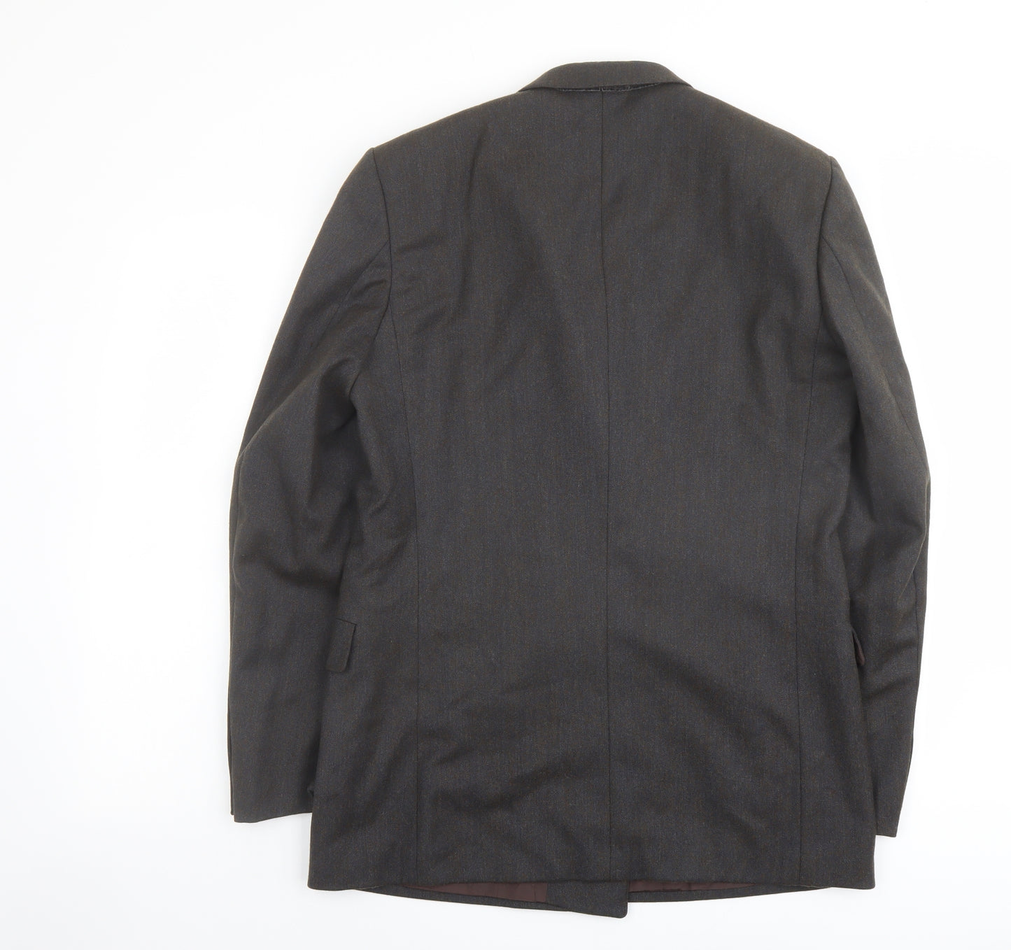 Fariani Mens Brown Polyester Jacket Suit Jacket Size 40 Regular