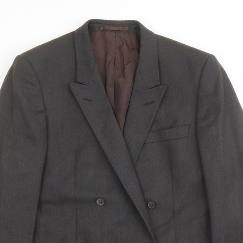 Fariani Mens Brown Polyester Jacket Suit Jacket Size 40 Regular