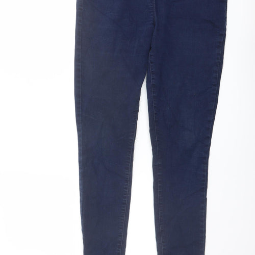 M&Co Womens Blue Cotton Jegging Jeans Size 12 L29 in Regular