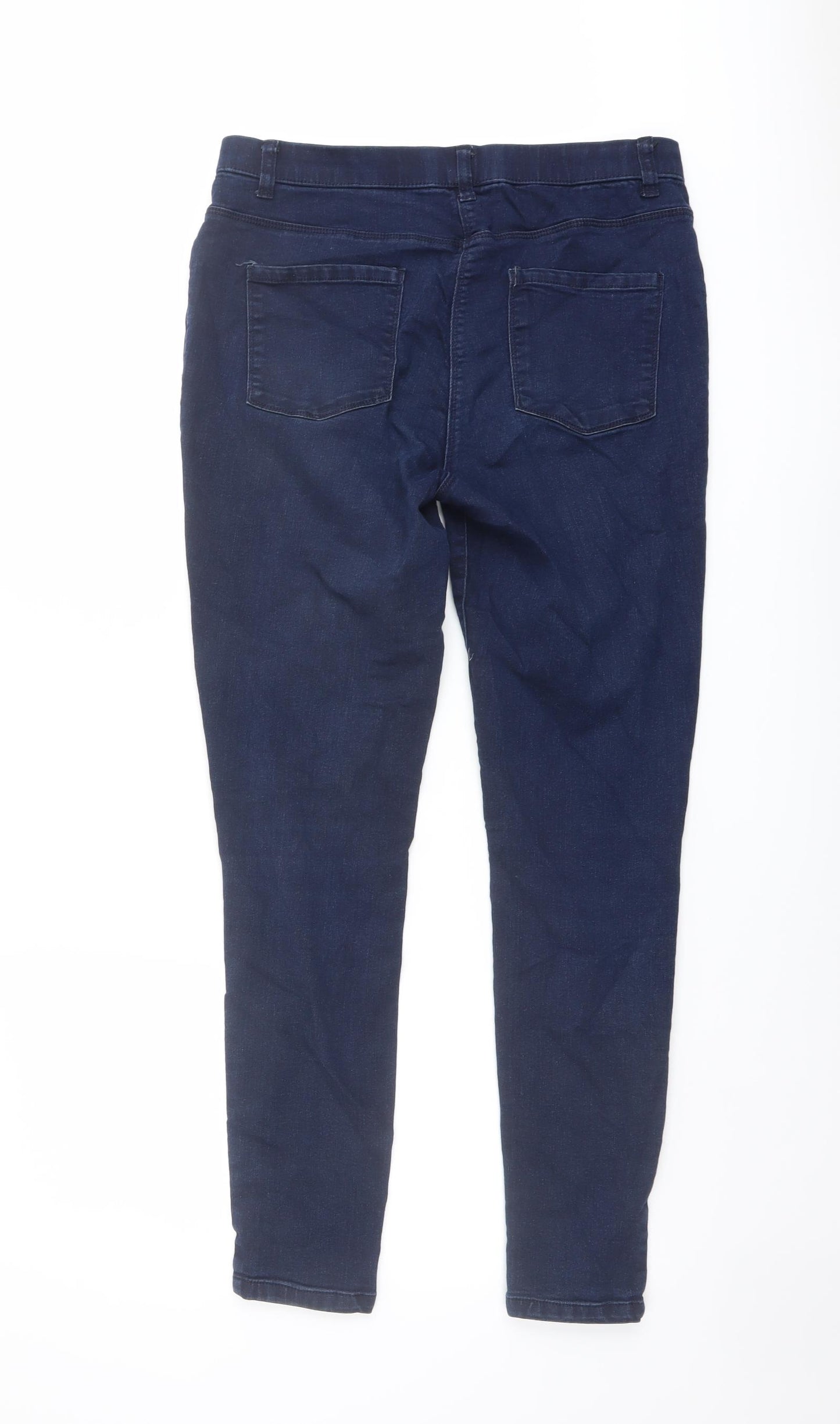 M&Co Womens Blue Cotton Jegging Jeans Size 12 L29 in Regular