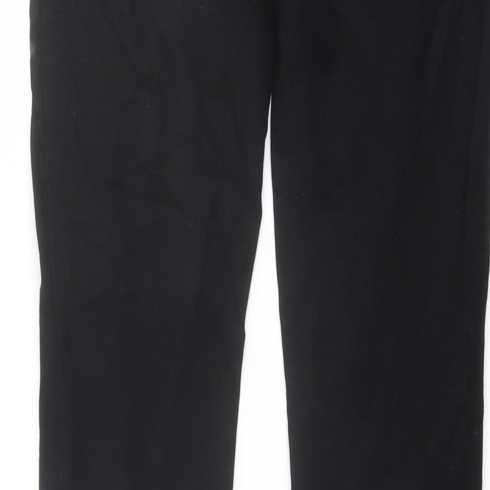 Jigsaw Womens Black Cotton Straight Jeans Size 10 L31 in Regular Button