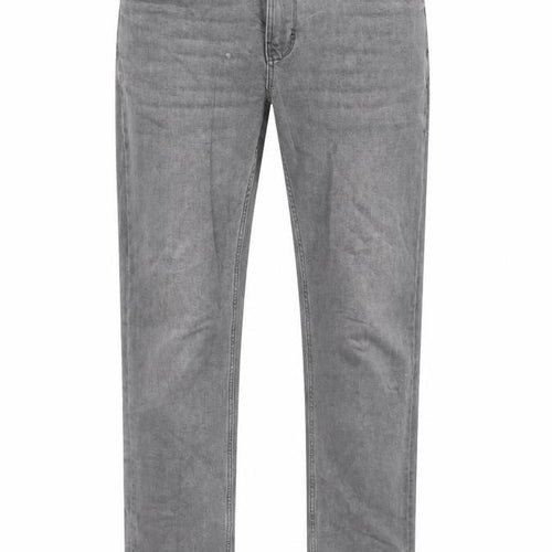 Zara Mens Grey Cotton Straight Jeans Size 30 in L31 in Regular Button