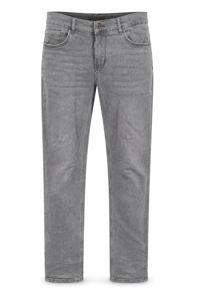Zara Mens Grey Cotton Straight Jeans Size 30 in L31 in Regular Button