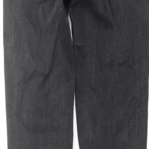 Oasis Womens Grey Cotton Skinny Jeans Size 8 L28 in Regular Button