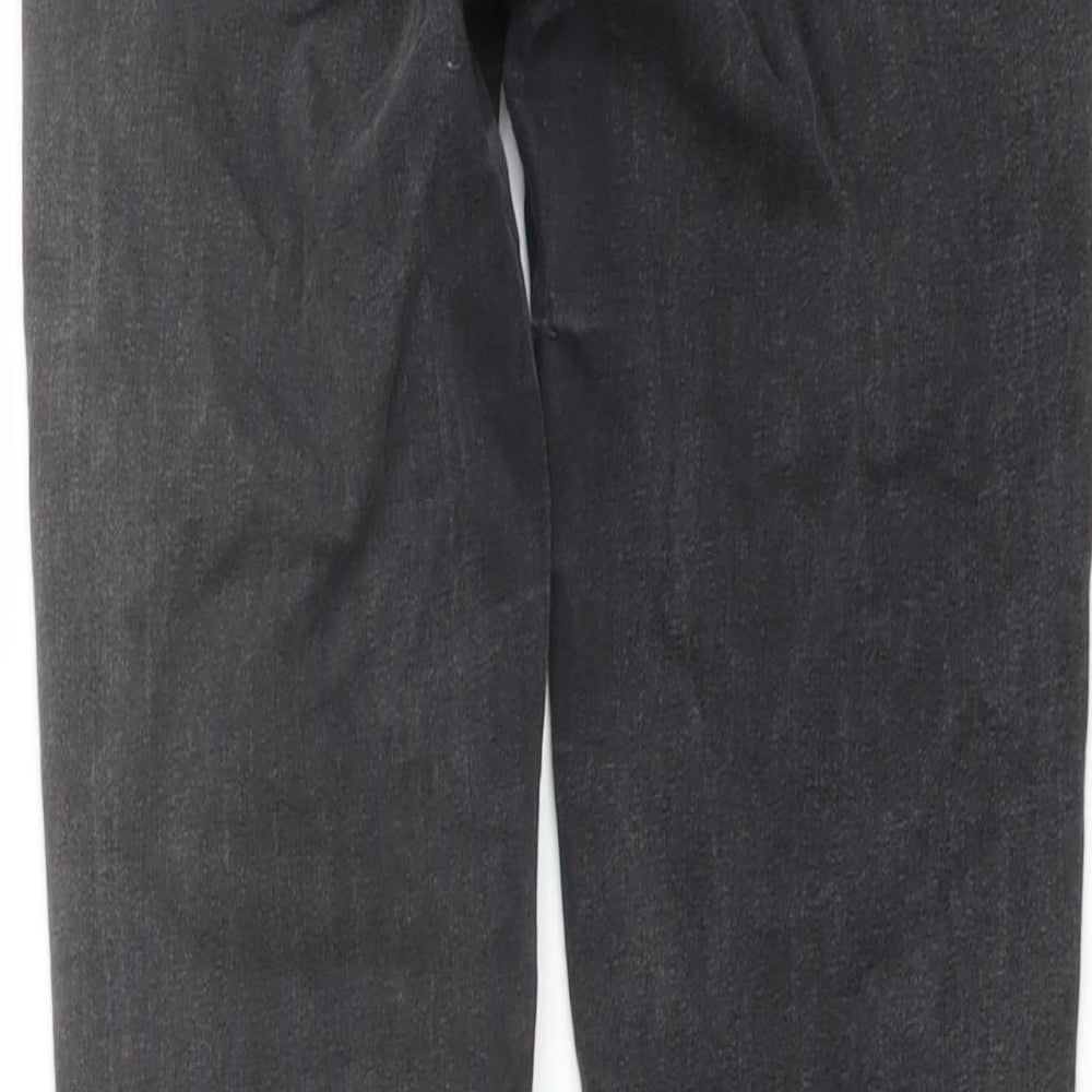 Oasis Womens Grey Cotton Skinny Jeans Size 8 L28 in Regular Button
