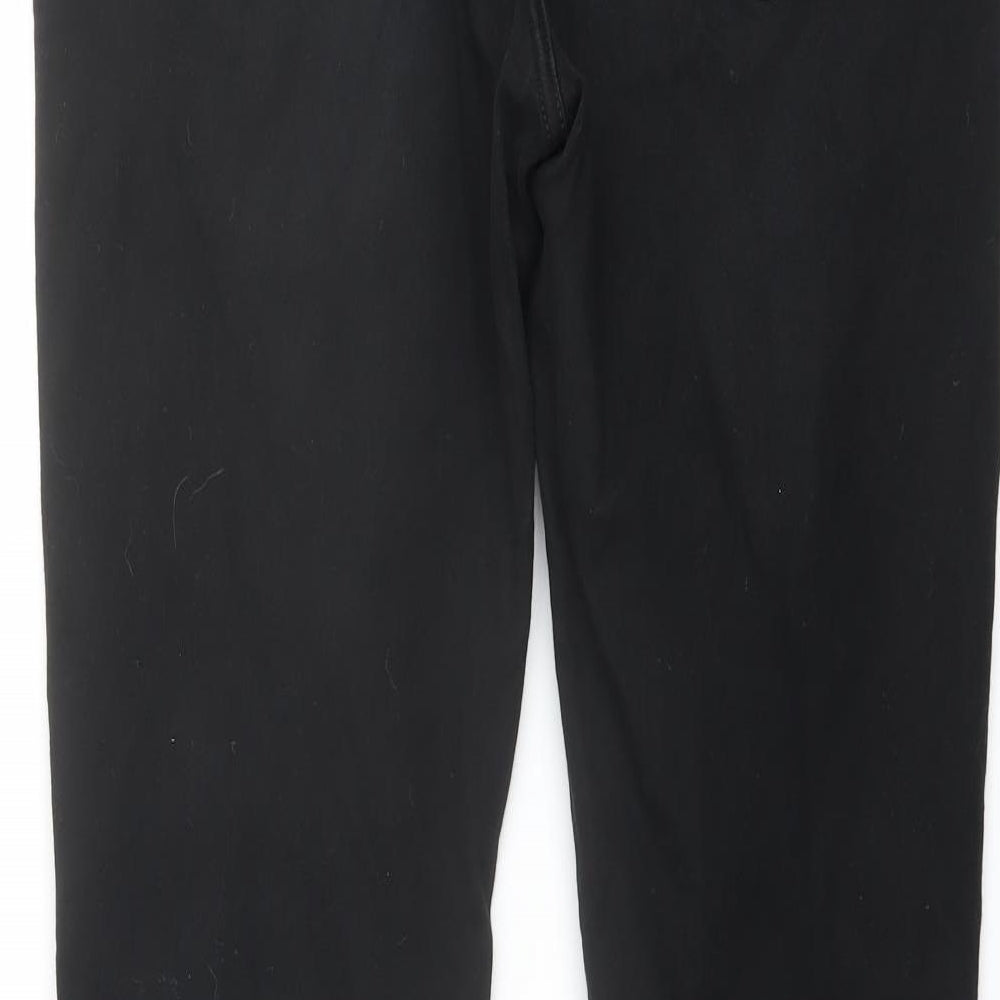 River Island Mens Black Cotton Skinny Jeans Size 34 in L32 in Regular Button