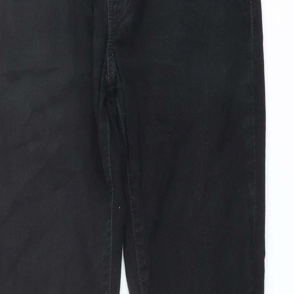 Levi's Mens Black Cotton Straight Jeans Size 32 in L32 in Regular Button