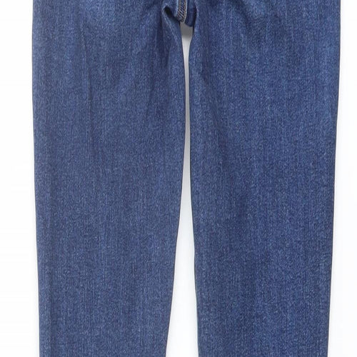 Denim & Co. Womens Blue Cotton Skinny Jeans Size 6 L27 in Regular Button