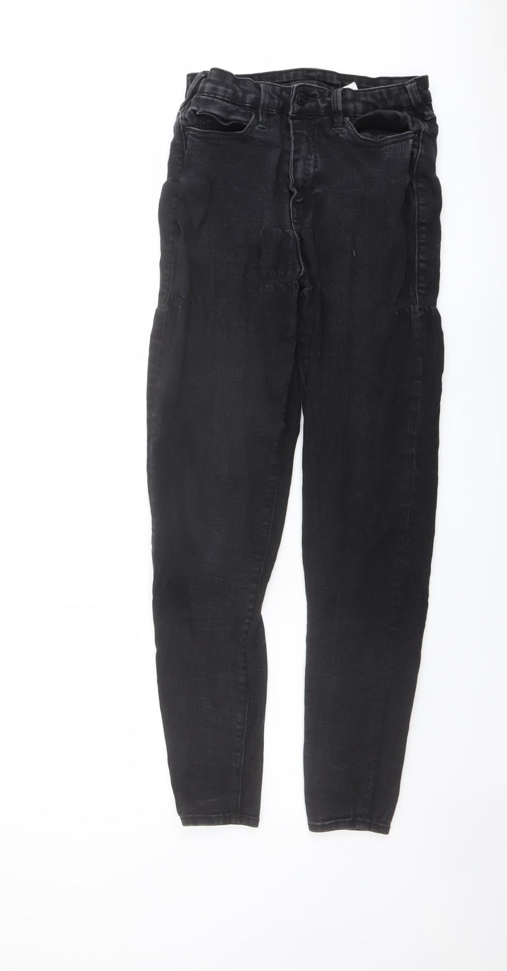 True Religion Womens Grey Cotton Skinny Jeans Size 30 in L28 in Regular Button