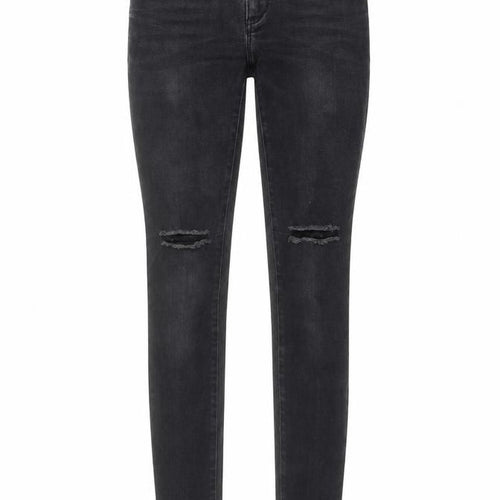 Zara Womens Grey Cotton Skinny Jeans Size 6 L28 in Regular Button
