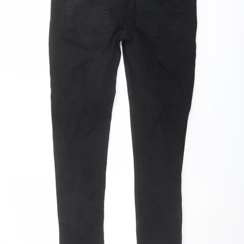 Denim & Co. Mens Black Cotton Straight Jeans Size 32 in L30 in Regular Button