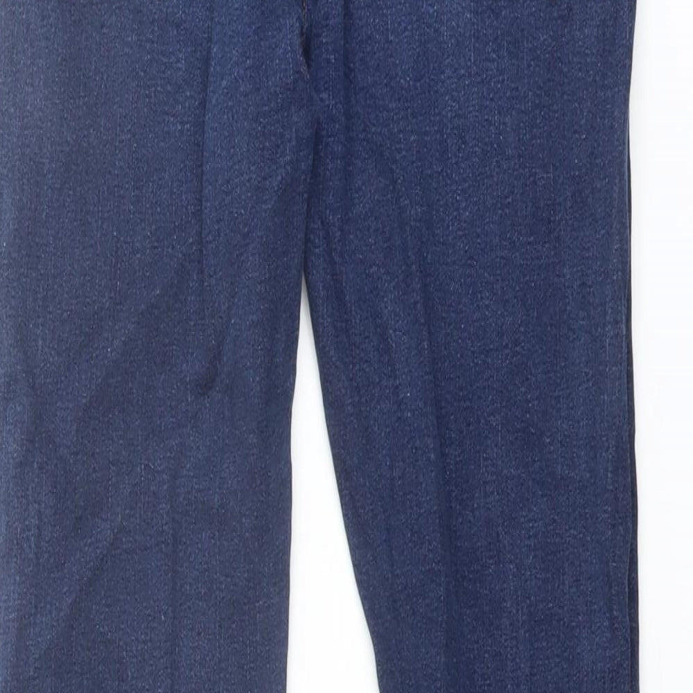 NEXT Mens Blue Cotton Skinny Jeans Size 32 in L31 in Regular Button
