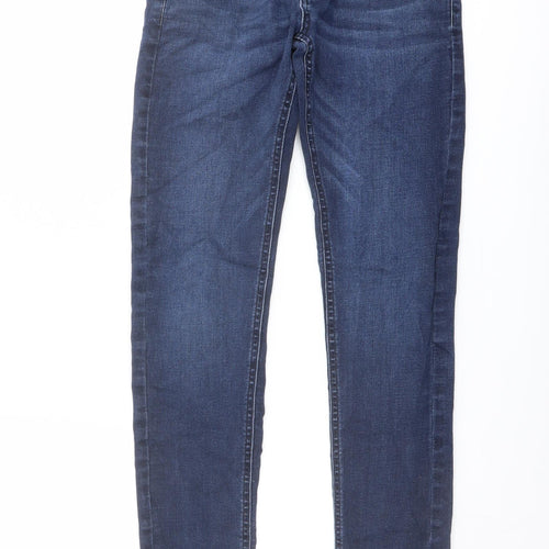 NEXT Mens Blue Cotton Skinny Jeans Size 27 in L33 in Regular Button