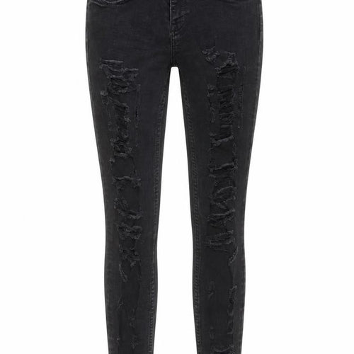 Zara Womens Grey Cotton Skinny Jeans Size 8 L28 in Regular Button