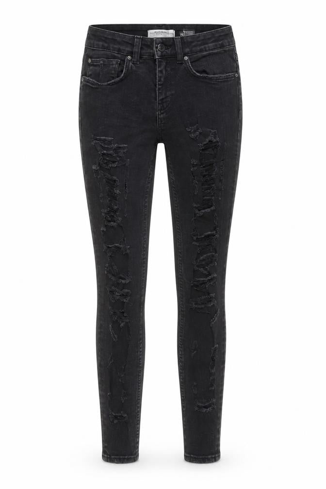 Zara Womens Grey Cotton Skinny Jeans Size 8 L28 in Regular Button
