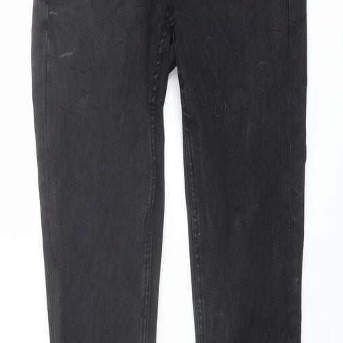 Zara Womens Grey Cotton Skinny Jeans Size 6 L27 in Regular Button
