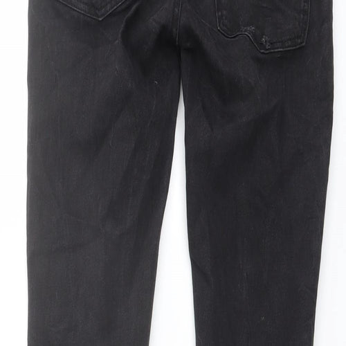 Zara Womens Grey Cotton Skinny Jeans Size 6 L27 in Regular Button