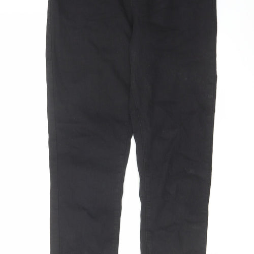 Denim & Co. Womens Black Cotton Jegging Jeans Size 12 L29 in Regular