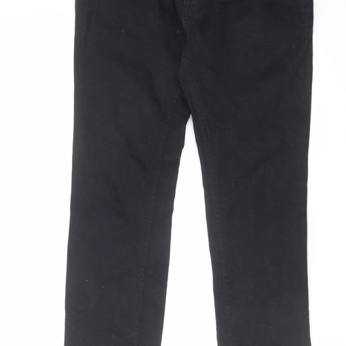 Topman Mens Black Cotton Skinny Jeans Size 30 in L30 in Slim Zip