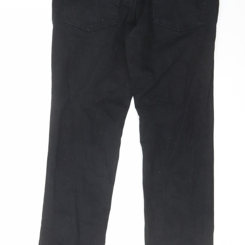 Topman Mens Black Cotton Skinny Jeans Size 30 in L30 in Slim Zip