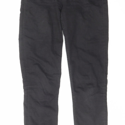 H&M Womens Black Cotton Skinny Jeans Size 6 L30 in Regular Zip