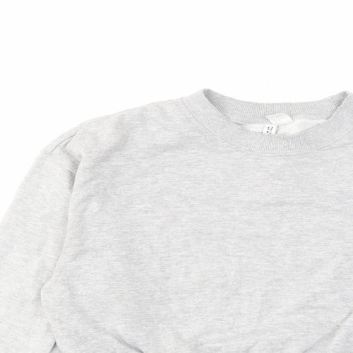 H&M Womens Grey Cotton Pullover Sweatshirt Size S Pullover