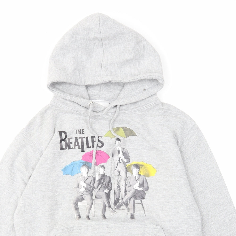 The Beatles Womens Grey Cotton Pullover Hoodie Size S Pullover - The Beatles