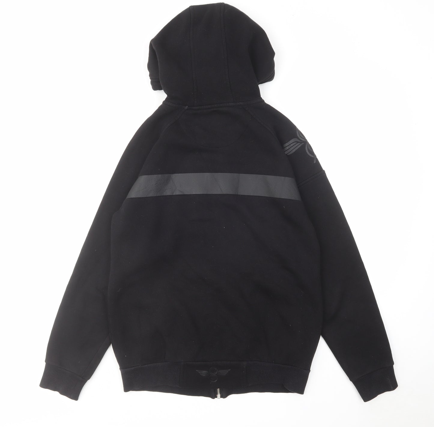 Creative Recreation Mens Black Cotton Full Zip Hoodie Size M