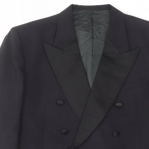 Studio Mens Blue Wool Tuxedo Suit Jacket Size 40 Regular